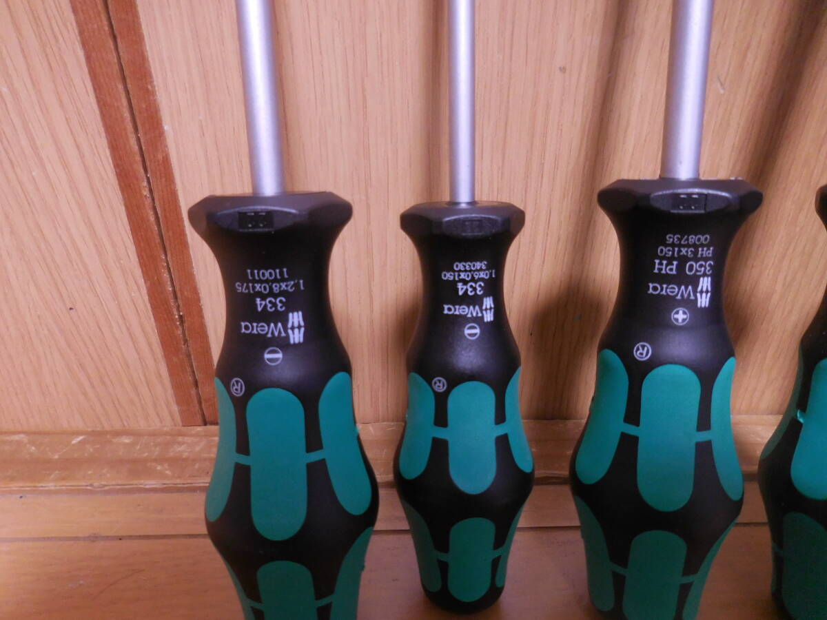 wera 334/350/352/354/7 ドライバーセット ラック付_画像2