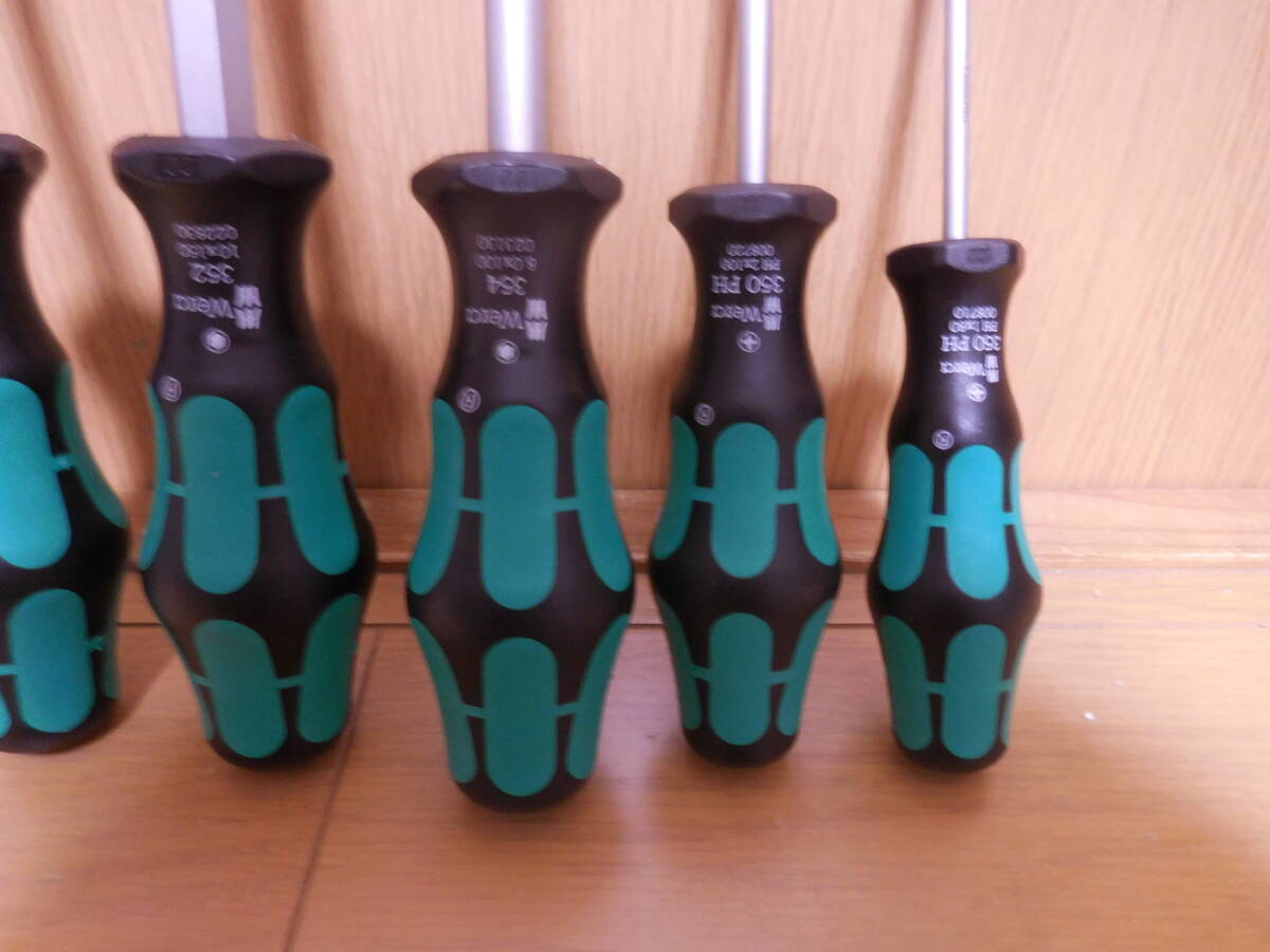 wera 334/350/352/354/7 ドライバーセット ラック付_画像3