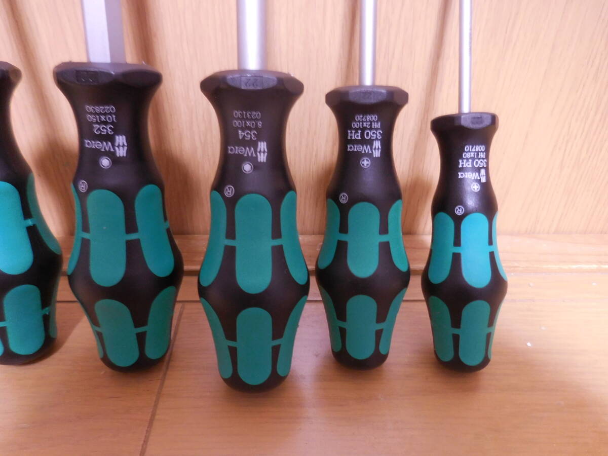 wera 334/350/352/354/7 ドライバーセット ラック付_画像4