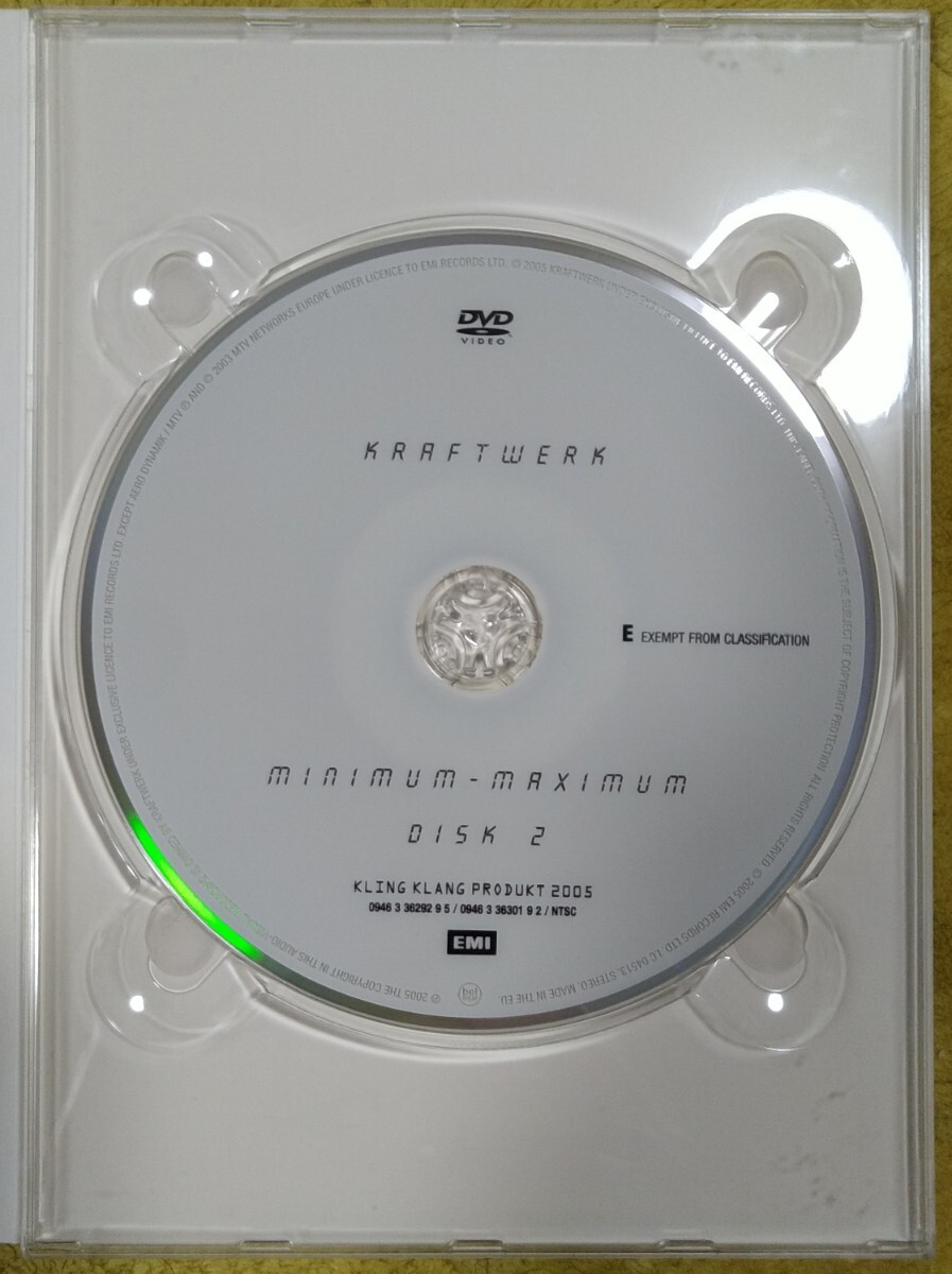 Kraftwerk Minimum Maximum 廃盤紙ケース仕様輸入盤2枚組中古DVD クラフトワーク ミニマム マキシマム autobahn 0946 3 36292 9 5_画像7