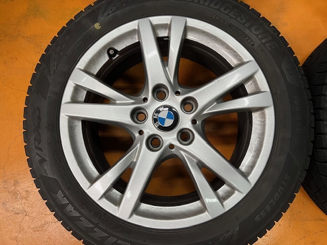 BMW純正16インチアルミ 7J 5穴 +52 BRIDGESTONE BLIZZAK VRX3