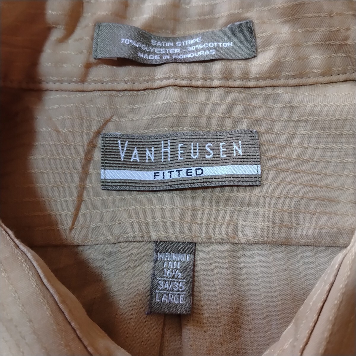 VAN HEUSEN Vintage ドレスシャツ Men's size:L USA輸入古着 US古着 アメカジ_画像7