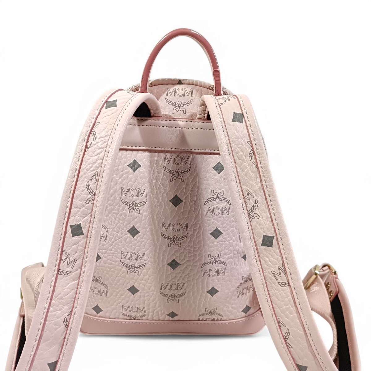 極美品】 正規品 MCM エムシーエム リュック ピンク バック 極美品】 正規品 MCM エムシーエム リュック ピンク バック
