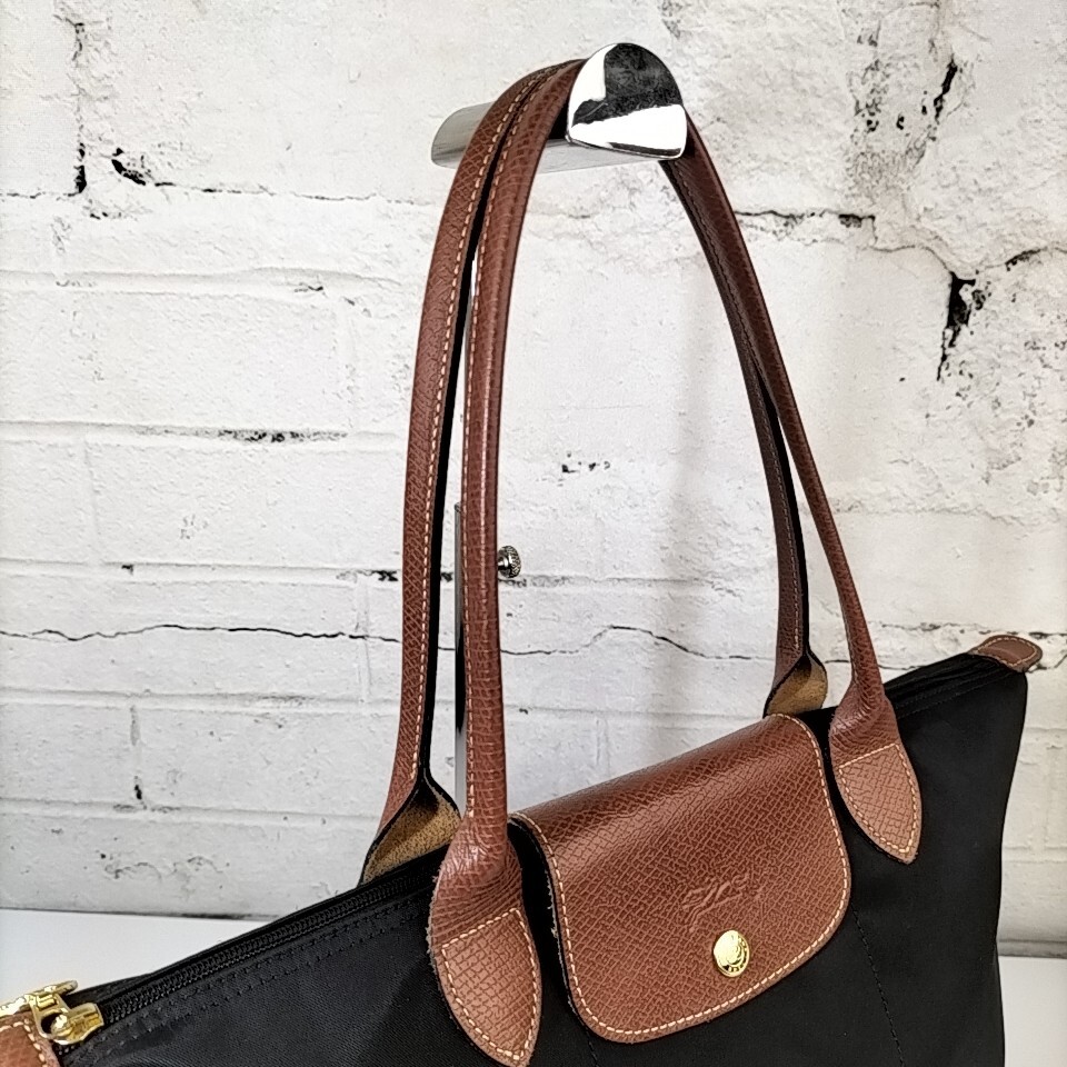 LONGCHAMP 】ロンシャン プリアージュ ゴールド金具 ナイロン 一 LONGCHAMP 】ロンシャン プリアージュ ゴールド金具 ナイロン 一
