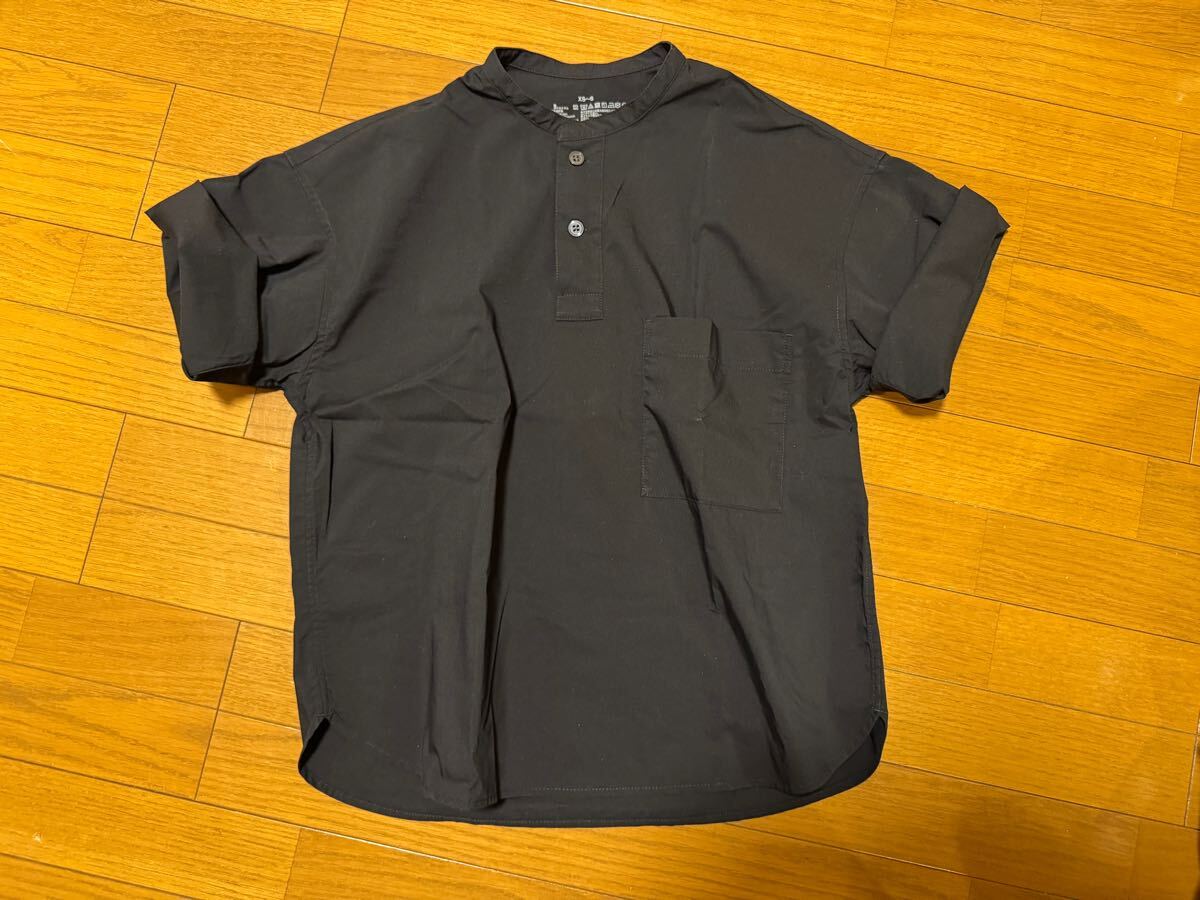  Muji Ryohin Skipper короткий рукав mao цвет рубашка новый товар белый M-L