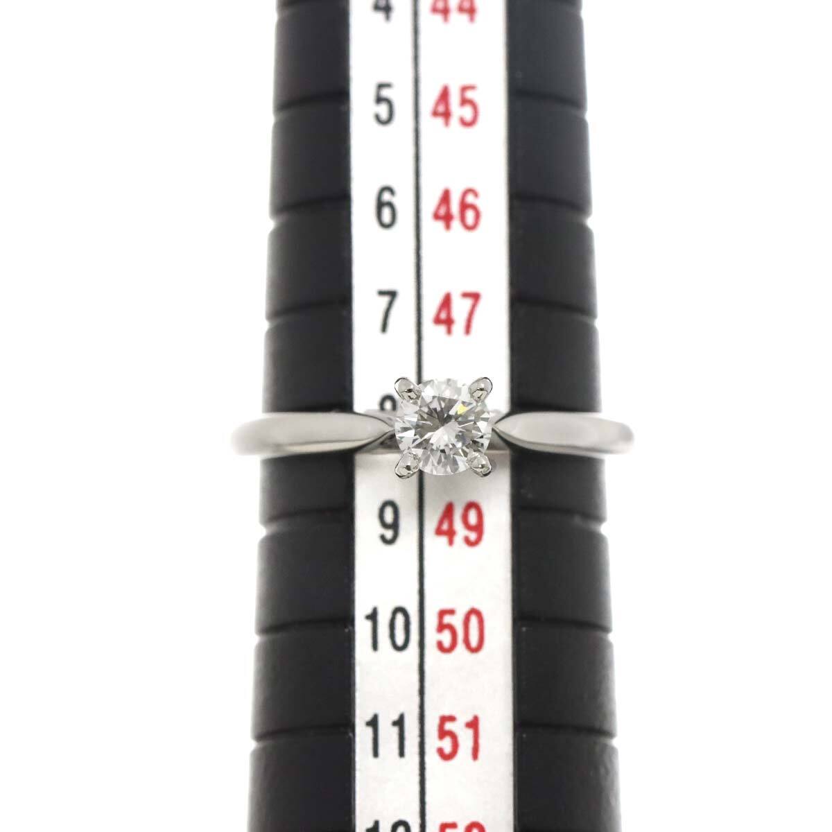 カルティエ Cartier ソリテール ダイヤ 0.25ct E/VS1 #48 リング Pt プラチナ 指輪 Solitaire Ring【証明書?鑑定書付き】 90271634