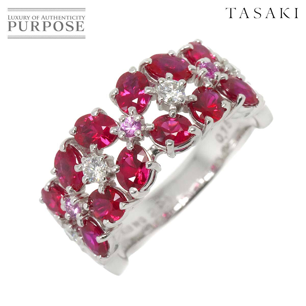 タサキ TASAKI 13号 リング ルビー 2.21ct ダイヤ 0.15ct タサキ TASAKI 13号 リング ルビー 2.21ct ダイヤ 0.15ct