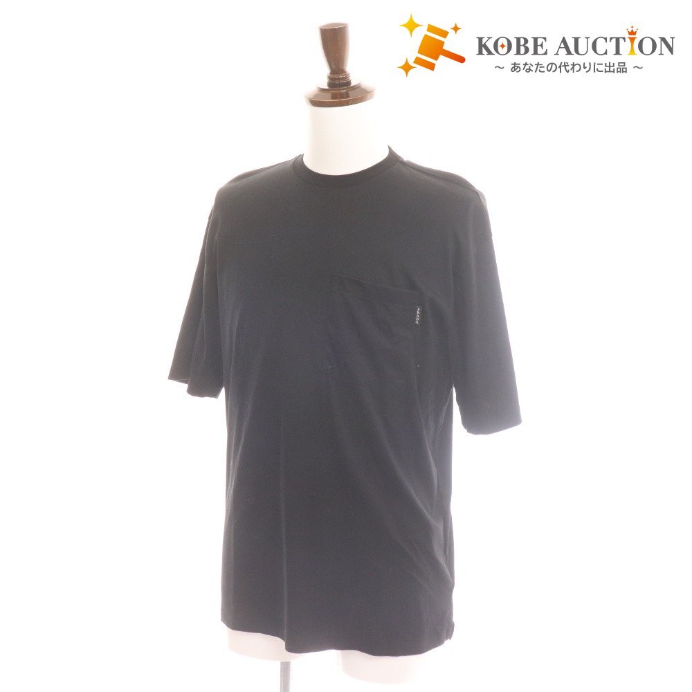 ■ プラダ Tシャツ 半袖 トップス コットン100％ メンズ S ブラック タグ付き 未使用