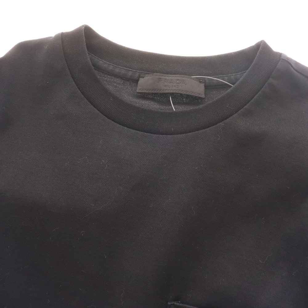 ■ プラダ Tシャツ 半袖 トップス コットン100％ メンズ S ブラック タグ付き 未使用