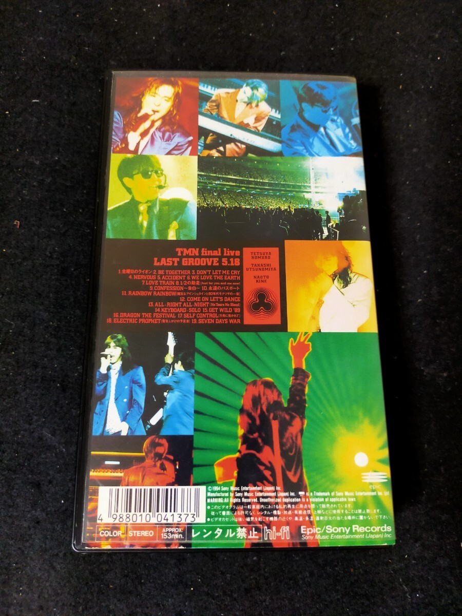 【VHSテープ】TMN/final live LAST GROOVE 5.18 TM NETWORK ビデオテープ 1994年 小室哲哉 作動(dòng)未確認(rèn)