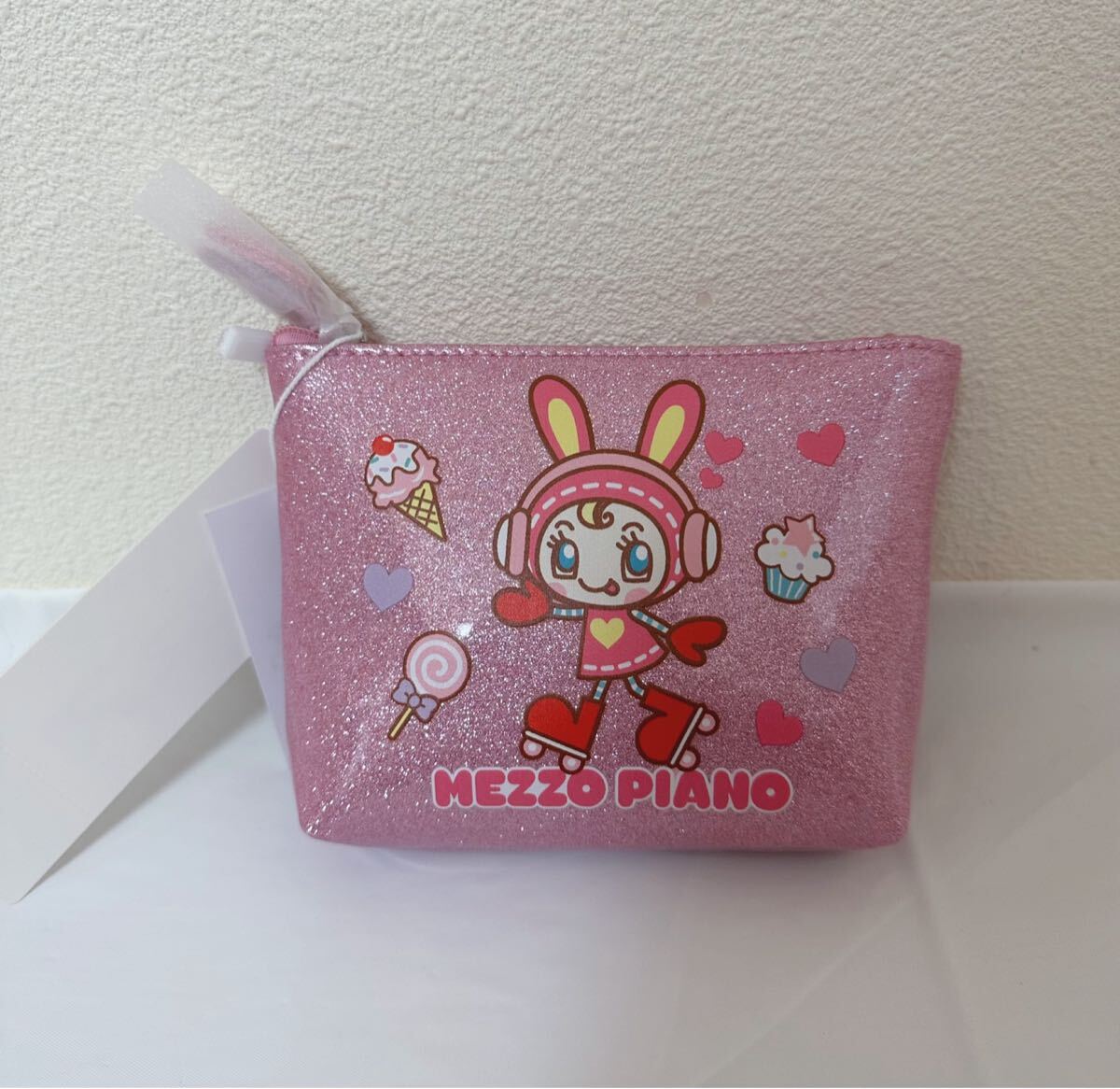 ナルミヤキャラクターズベリエちゃんキラキラポーチピンク新品 ナルミヤキャラクターズベリエちゃんキラキラポーチピンク新品