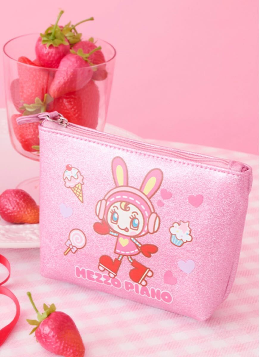 ナルミヤキャラクターズベリエちゃんキラキラポーチピンク新品 ナルミヤキャラクターズベリエちゃんキラキラポーチピンク新品