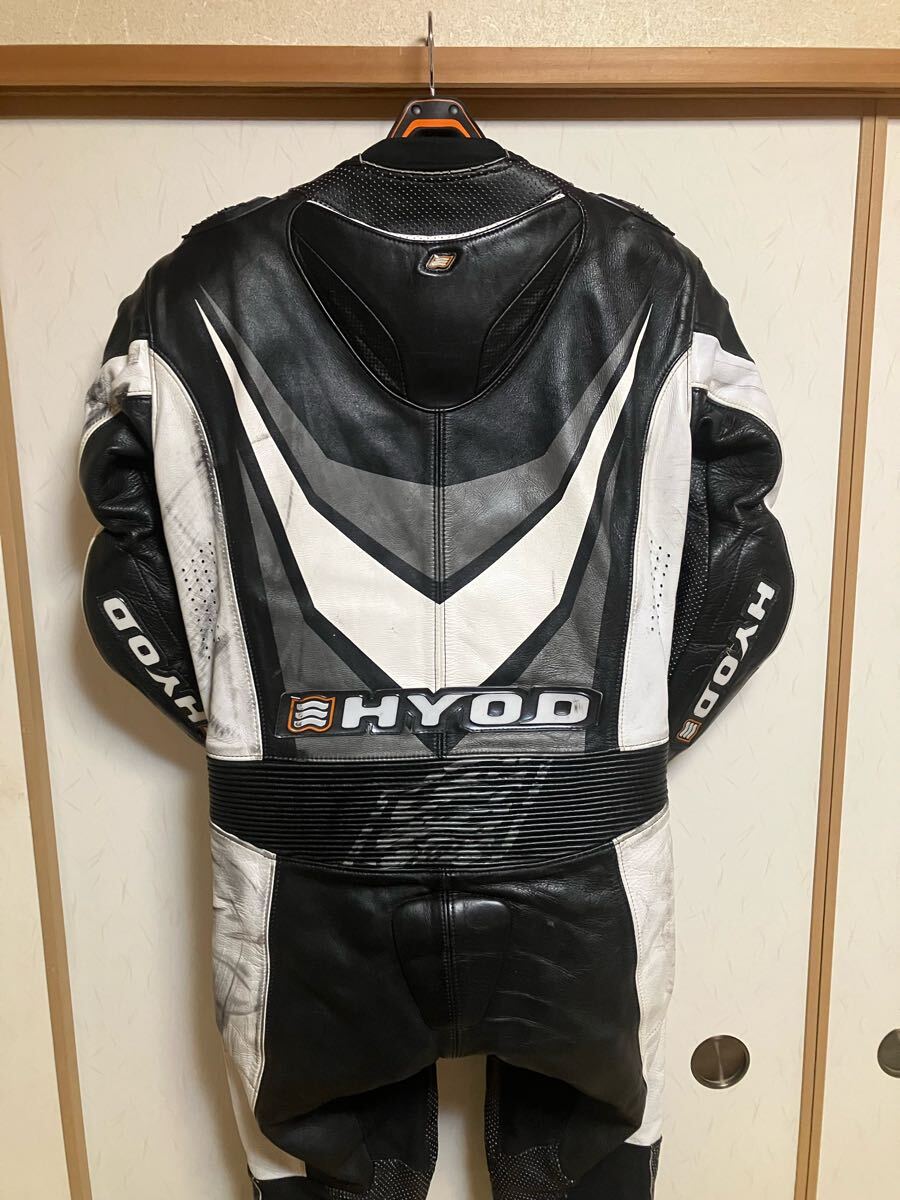 MFJタグ有 HYOD(ヒョウドウ)LWサイズ レーシングスーツ 革 MFJタグ有 HYOD(ヒョウドウ)LWサイズ レーシングスーツ 革