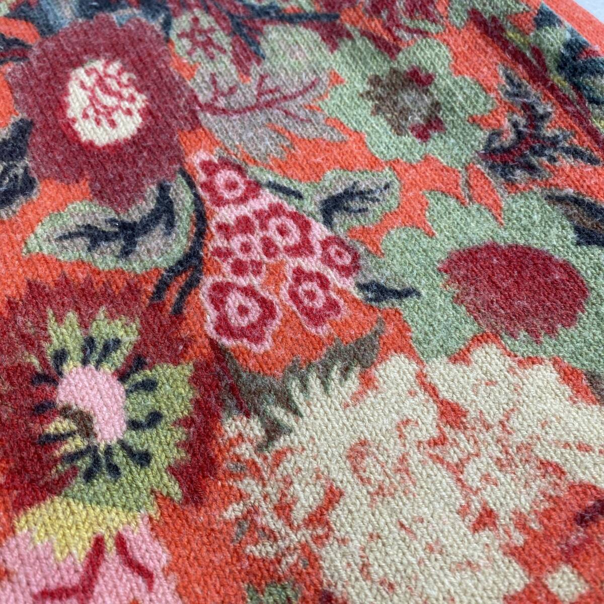 美品　ケンゾー　ニット　リブニット　花柄　タートルネック　オレンジ　希少　M 美品 ケンゾー ニット リブニット 花柄 タートルネック オレンジ 希少 M