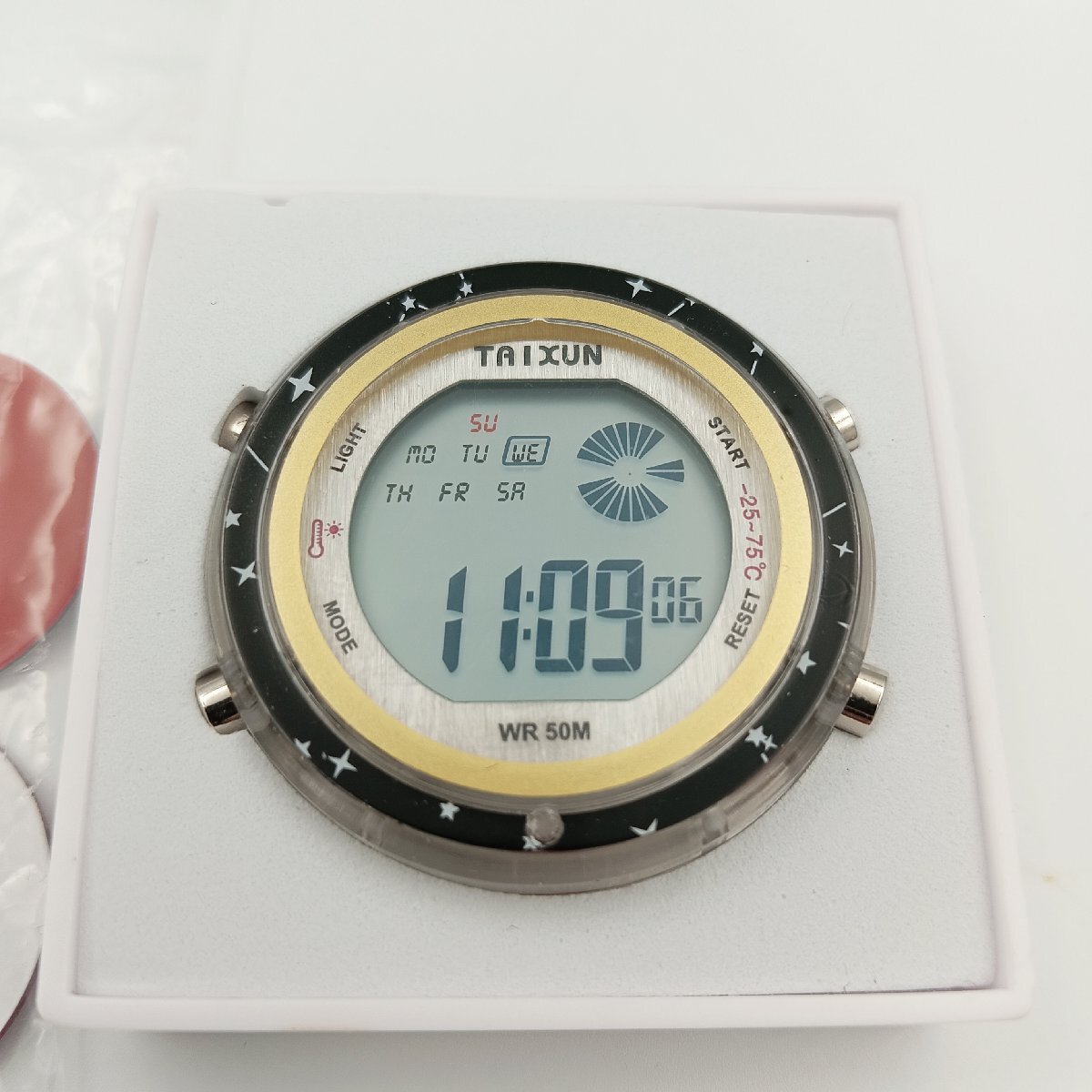 1円　W097　時(shí)計(jì)　TAIXUN　デジタル　文字盤(pán) 部品　パーツ　動(dòng)作品