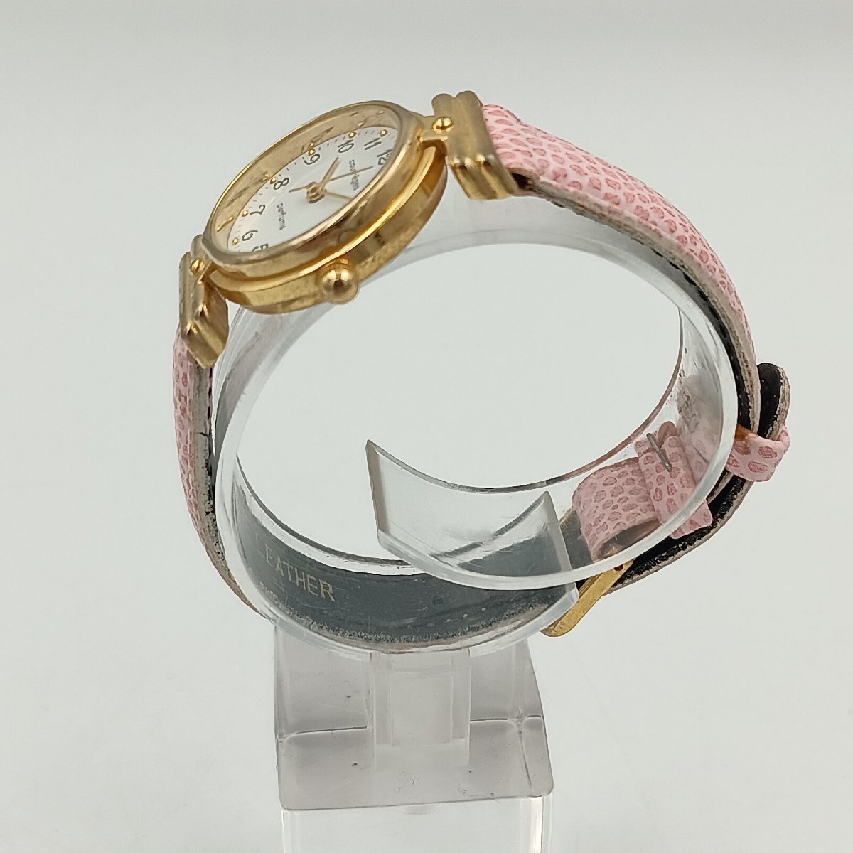 1円 W098 courreges クレージュ ピンク×ゴールド レディース