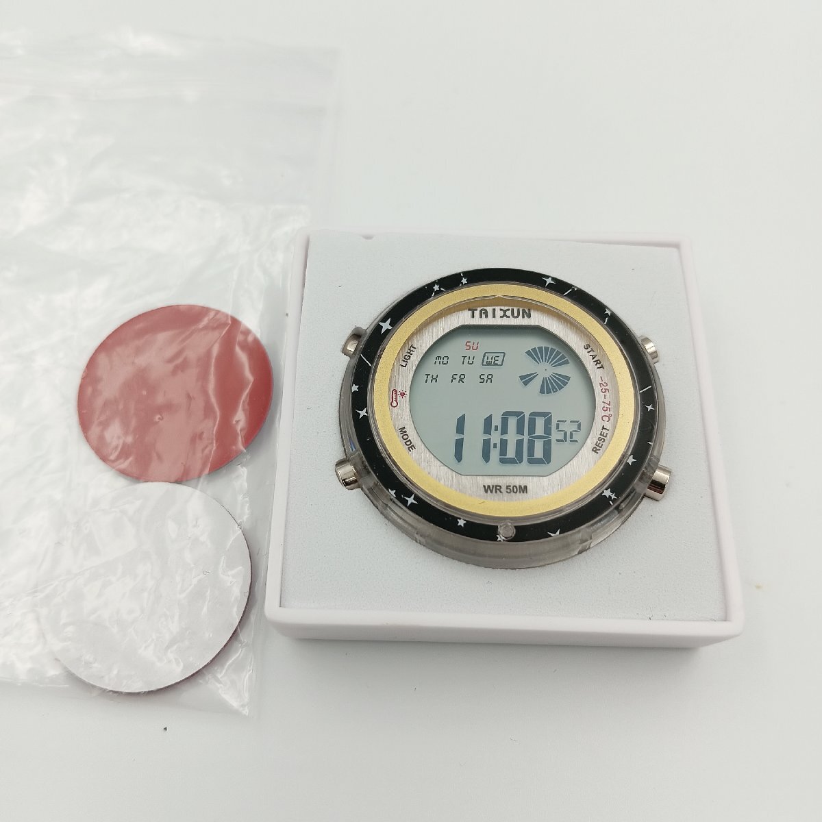 1円　W097　時(shí)計(jì)　TAIXUN　デジタル　文字盤(pán) 部品　パーツ　動(dòng)作品