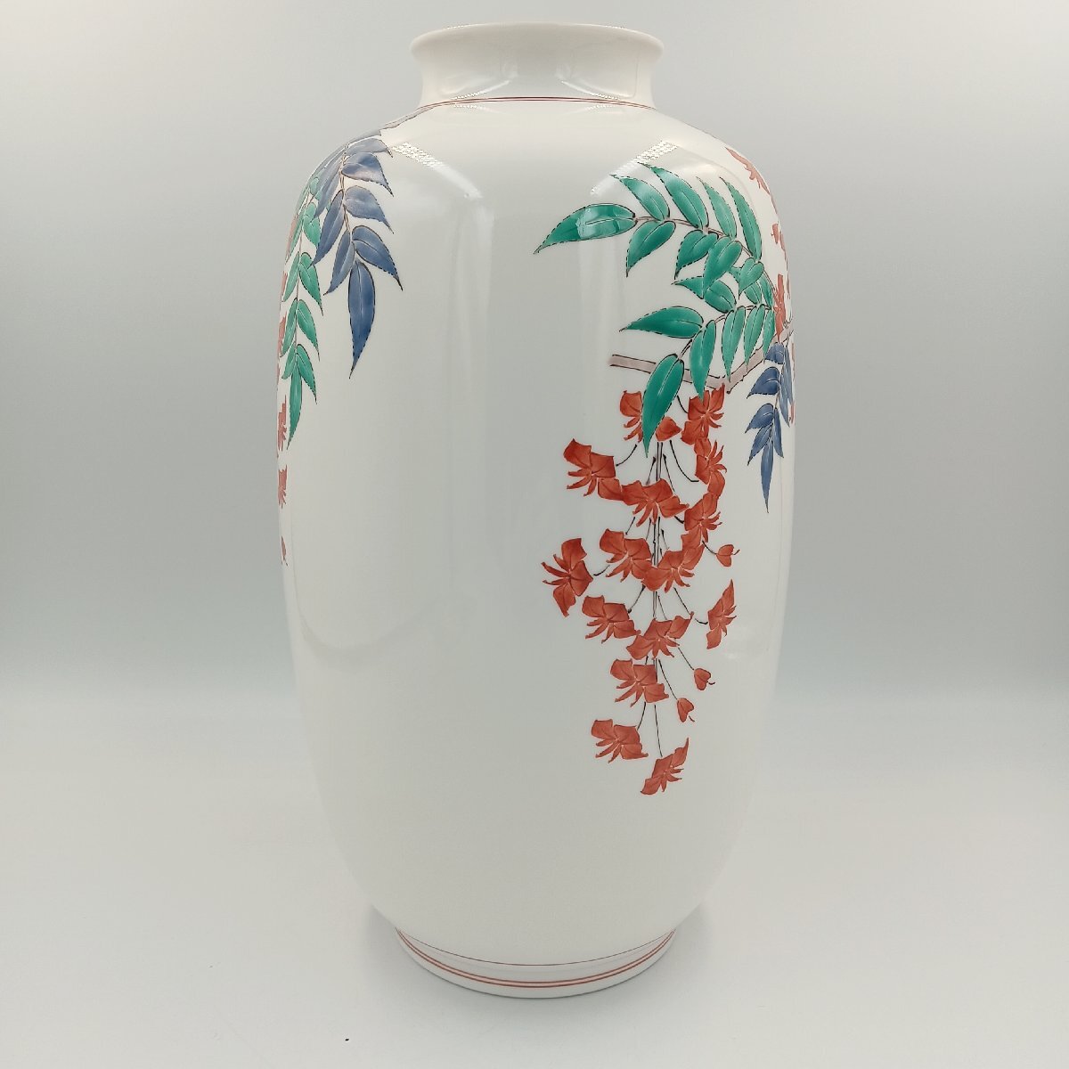 1円 Z121 本人作 本物保証 十四代柿右衛門 花瓶 重要無形文化財 1円 Z121 本人作 本物保証 十四代柿右衛門 花瓶 重要無形文化財