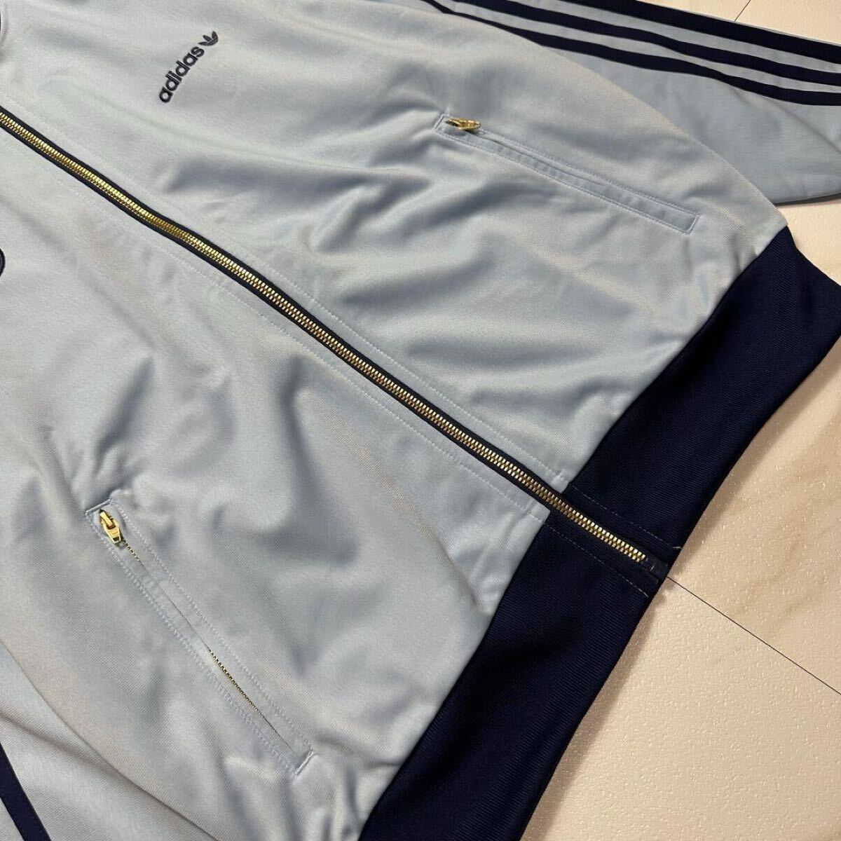 美品】adidasジャージ ファイヤーバード ライトブルー 紺 y2k XL 美品】adidasジャージ ファイヤーバード ライトブルー 紺 y2k XL