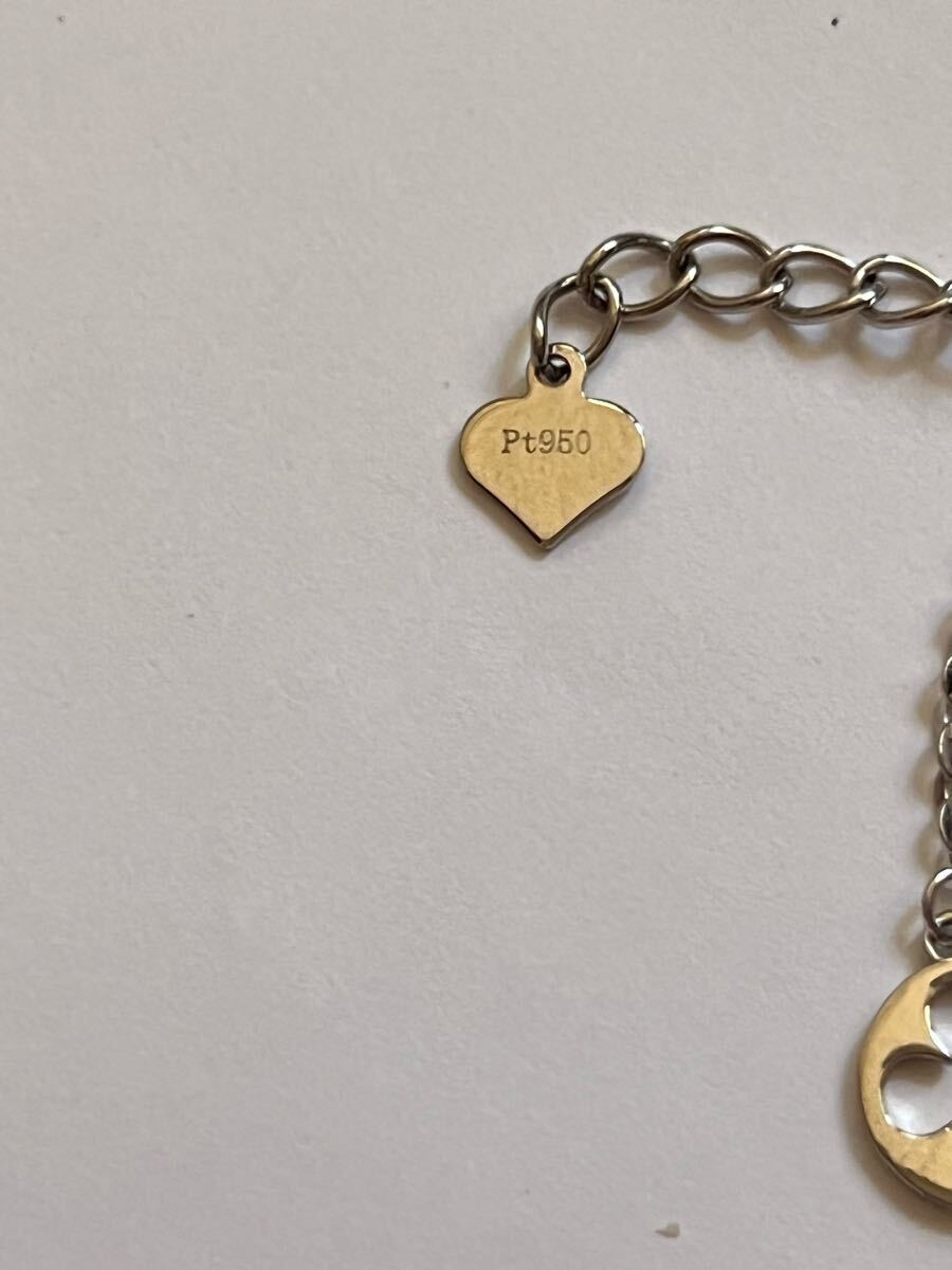 Pt950プラチナ ブレスレット 5.2gレディース Pt950刻印