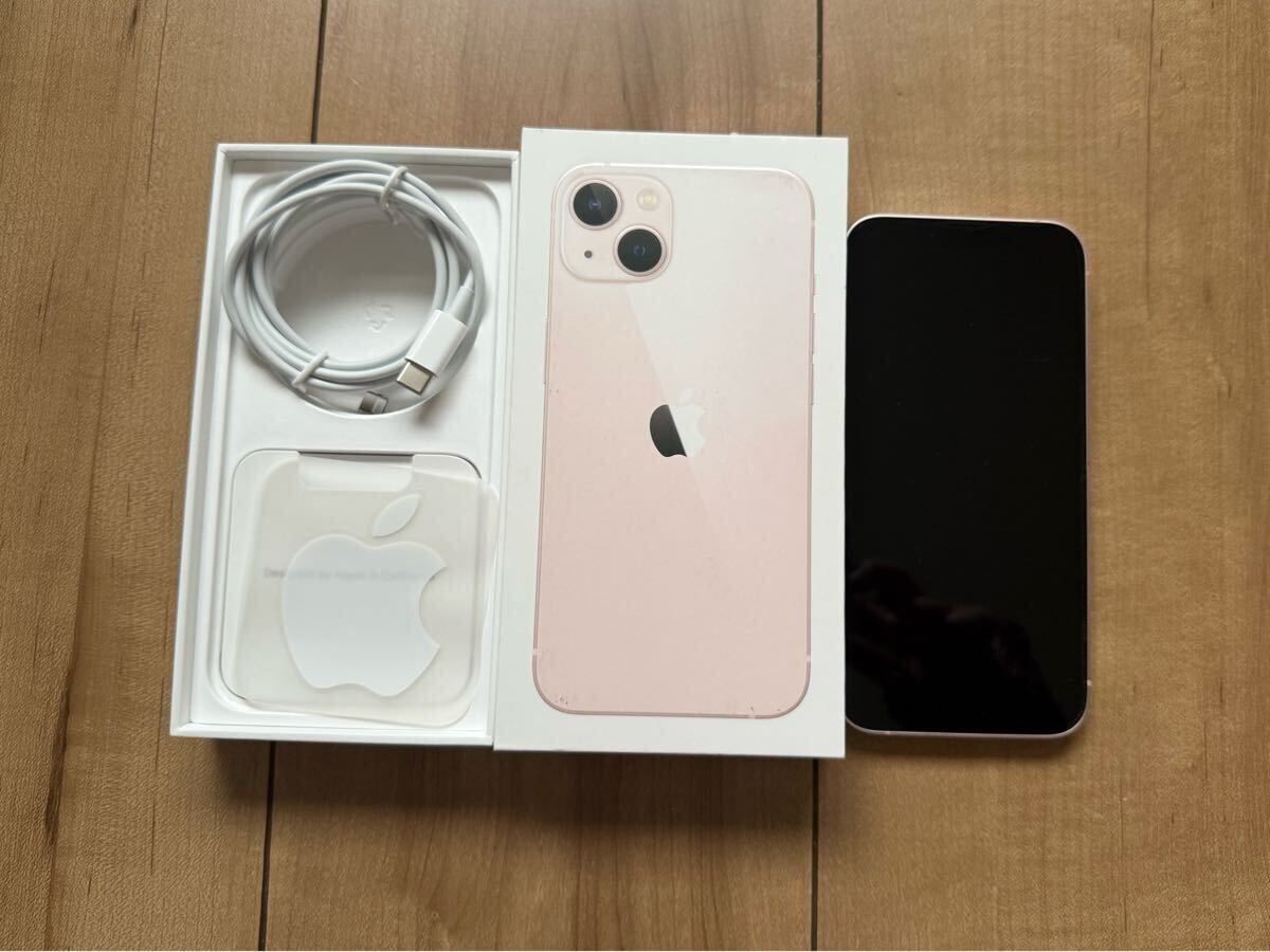 送料無料 美品 箱付き iPhone13 128GB 本体 ピンク 正常稼働 送料無料 美品 箱付き iPhone13 128GB 本体 ピンク 正常稼働