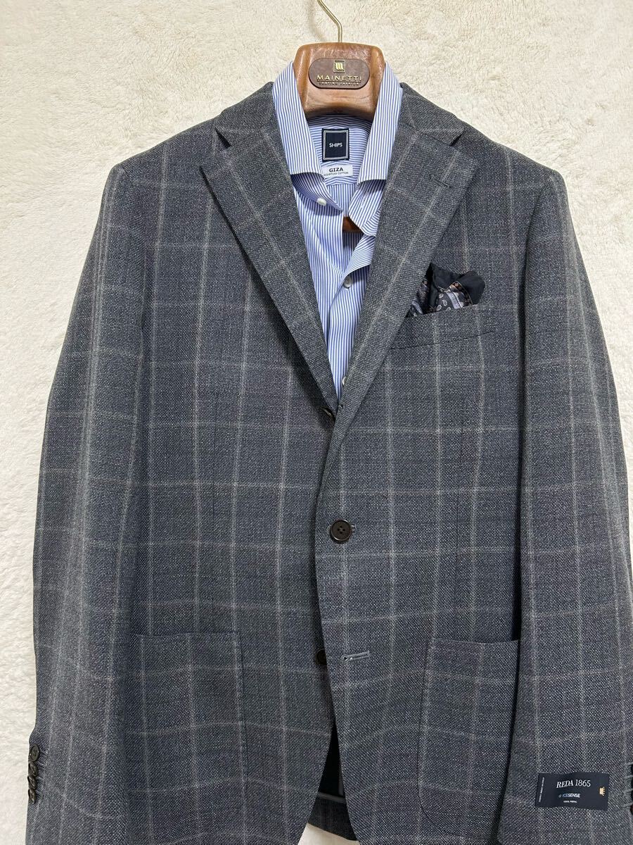新品同様】春夏物 REDA生地使用 スーツカンパニー blazer's bank 新品同様】春夏物 REDA生地使用 スーツカンパニー blazer's bank