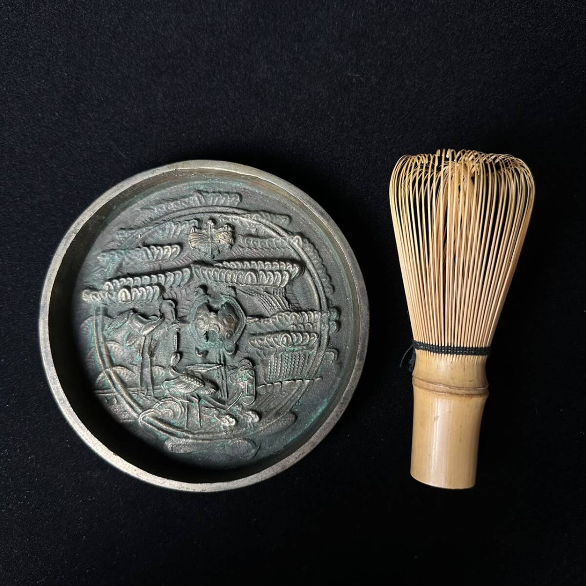 コレクター買取品 中国美術 漢時代 銅鏡 古銅鏡 12㎝ 青銅器 古 コレクター買取品 中国美術 漢時代 銅鏡 古銅鏡 12㎝ 青銅器 古