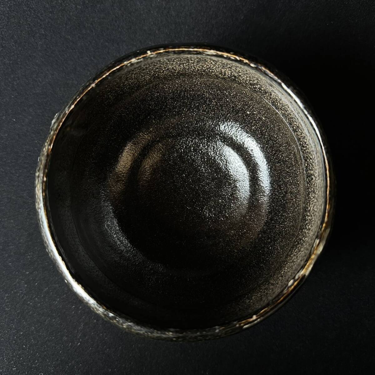コレクター買取品 京焼 黒楽茶碗 楽茶碗 煎茶道具 抹茶碗 在銘 コレクター買取品 京焼 黒楽茶碗 楽茶碗 煎茶道具 抹茶碗 在銘