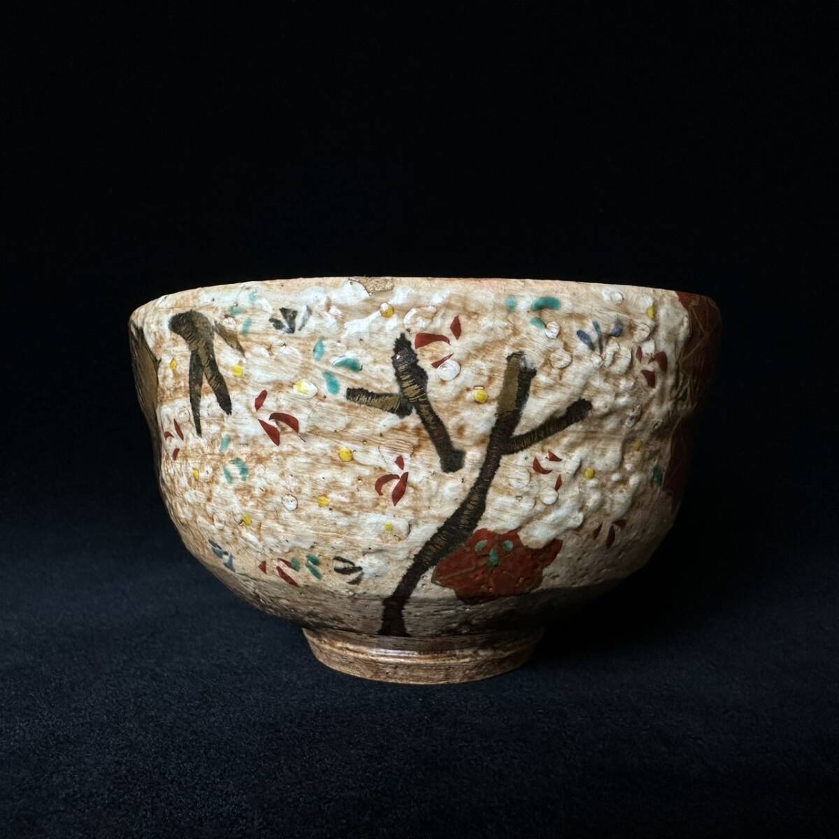 コレクター買取品 京焼 尾形乾山 造 乾山焼 色絵金彩紅葉 桜花 コレクター買取品 京焼 尾形乾山 造 乾山焼 色絵金彩紅葉 桜花