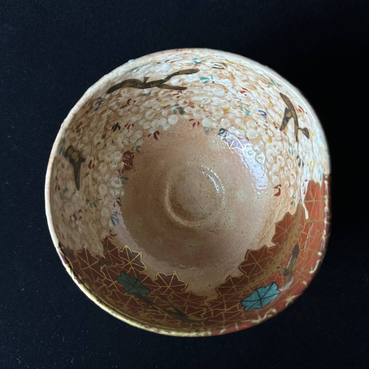 コレクター買取品 京焼 尾形乾山 造 乾山焼 色絵金彩紅葉 桜花 コレクター買取品 京焼 尾形乾山 造 乾山焼 色絵金彩紅葉 桜花