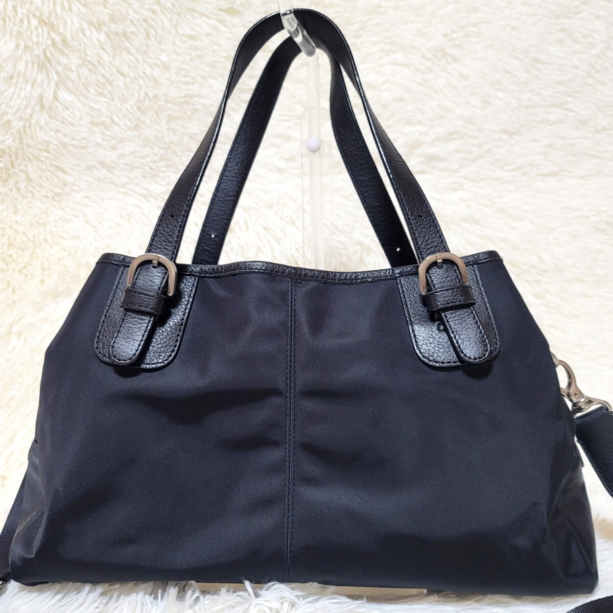 美品】アニエスベー ボヤージュ トートバッグ ナイロン 2WAY 美品】アニエスベー ボヤージュ トートバッグ ナイロン 2WAY