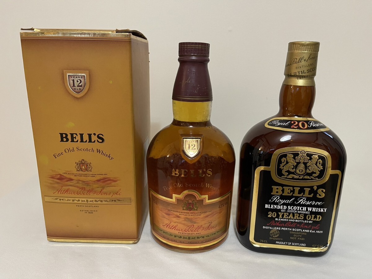 2本まとめ ベルズ 20年 12年 未開封 750ml 1円〜 BELL'S 2本まとめ ベルズ 20年 12年 未開封 750ml 1円〜 BELL'S
