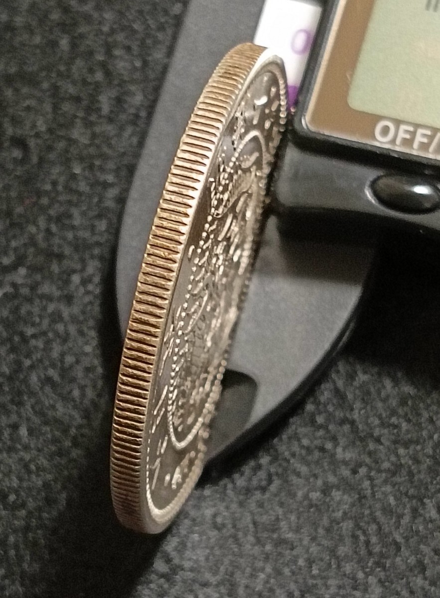 銀貨保証 一円銀貨 明治16年 目方約27g 銀含有率93% 新一円銀貨 銀貨保証 一円銀貨 明治16年 目方約27g 銀含有率93% 新一円銀貨