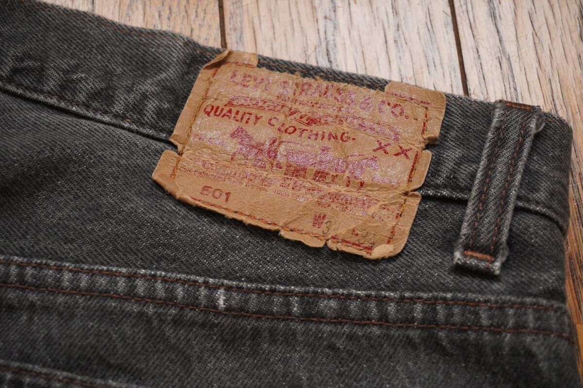90年2月 アメリカ製 Levi's リーバイス 501 0658 ブラック W32 90年2月 アメリカ製 Levi's リーバイス 501 0658 ブラック W32