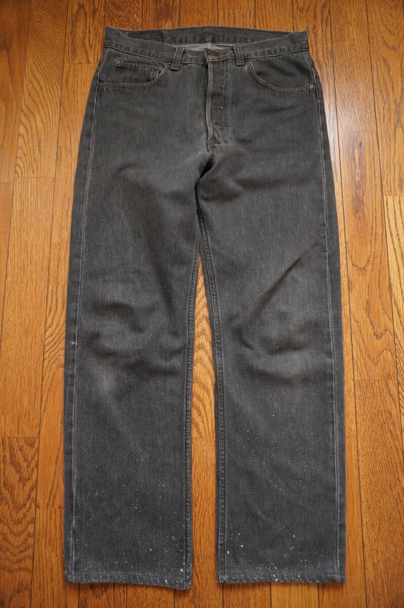 90年2月 アメリカ製 Levi's リーバイス 501 0658 ブラック W32 90年2月 アメリカ製 Levi's リーバイス 501 0658 ブラック W32