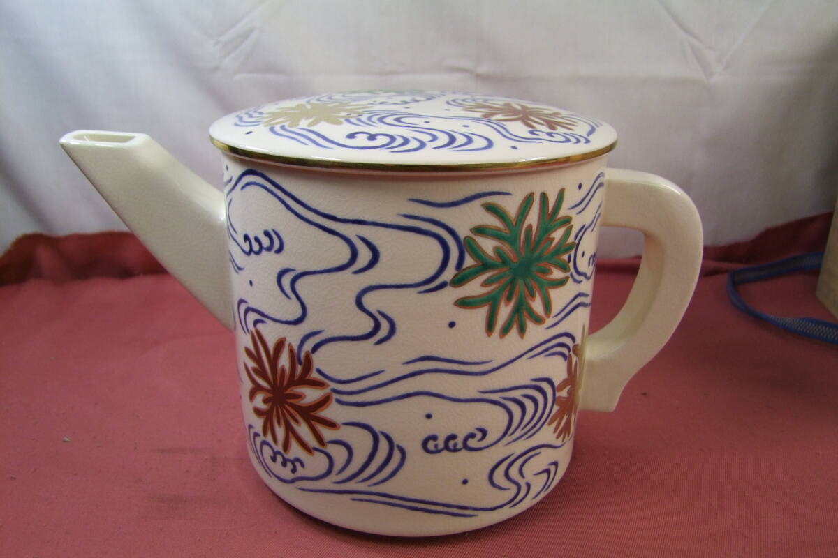 茶道具　御室窯　仁清　水注　海松紋　共箱　美品