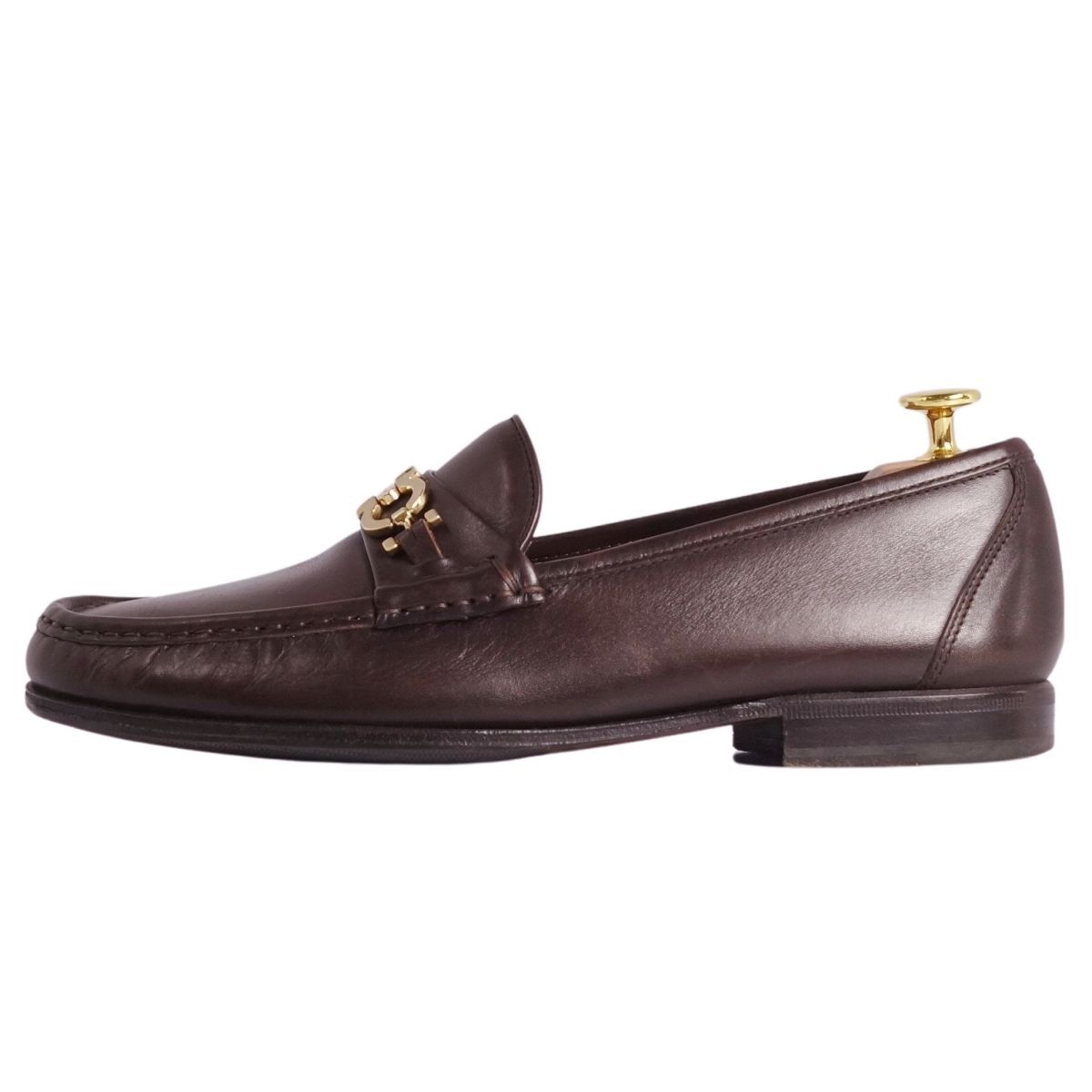  Salvatore Ferragamo Salvatore Ferragamo Loafer мокасины gun chi-ni кожа мужской 8EE(26cm) Brown ce03oo-rm10e29910