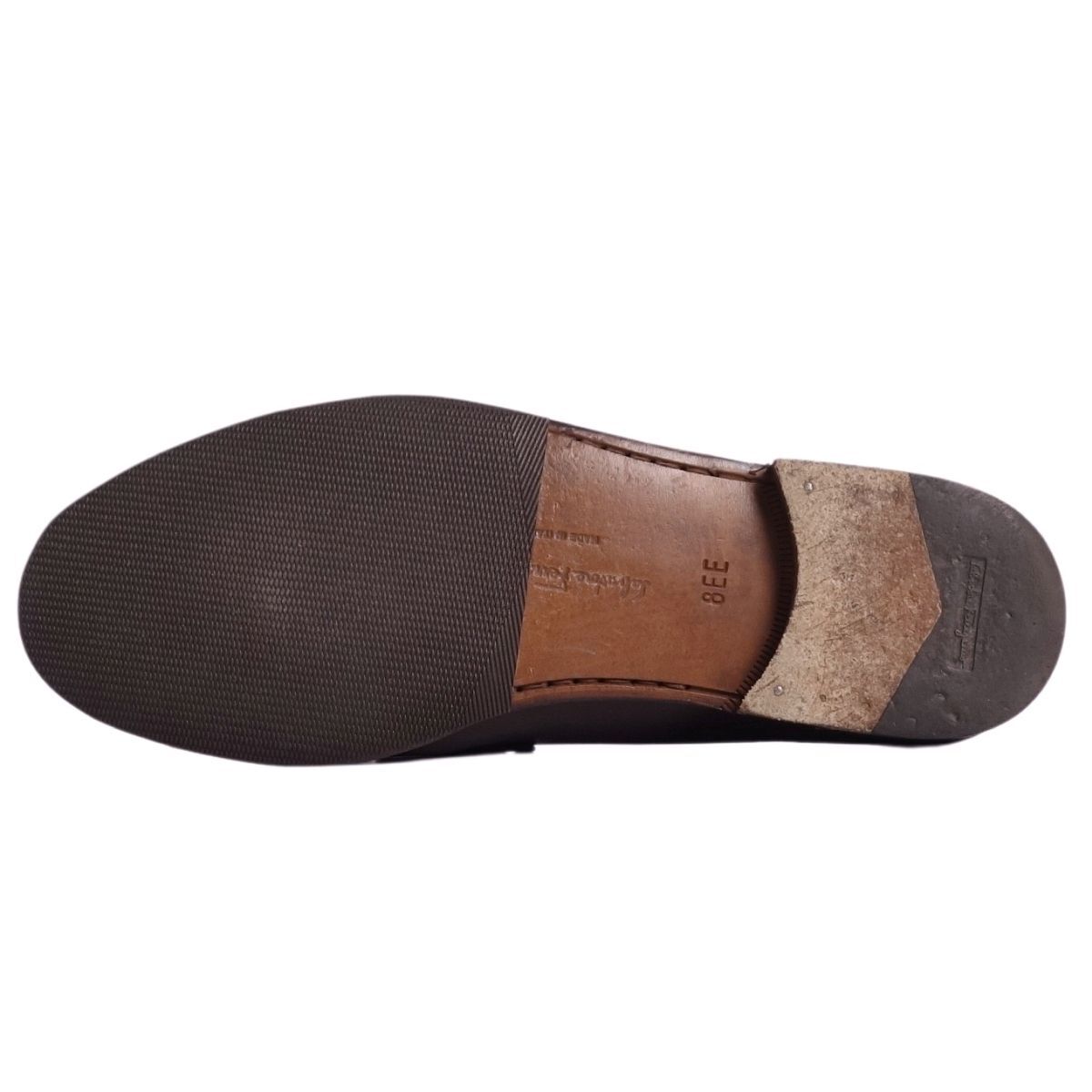  Salvatore Ferragamo Salvatore Ferragamo Loafer мокасины gun chi-ni кожа мужской 8EE(26cm) Brown ce03oo-rm10e29910