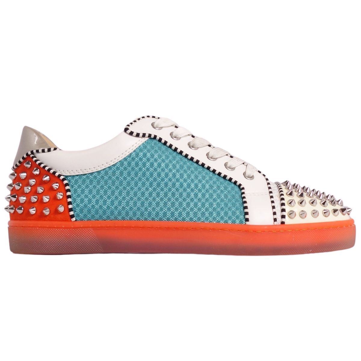 未使用 クリスチャンルブタン Christian Louboutin スニーカー ローカット スパイク スタッズ メンズ 41 マルチカラー ce03dt-rm20e30083