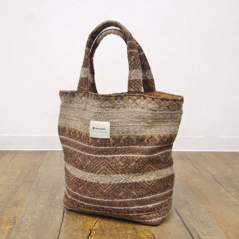  не использовался Snow Peak snowpeak Shetland Cotton JQ Tote Bag Brown sheto Land хлопок Jaguar do большая сумка ce03ot-rk26y08344