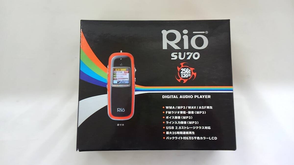【丸-474】(KK)Rio JAPAN デジタルオーディオプレーヤー Su70 ネイビー 通電確認(rèn)のみ(HN)