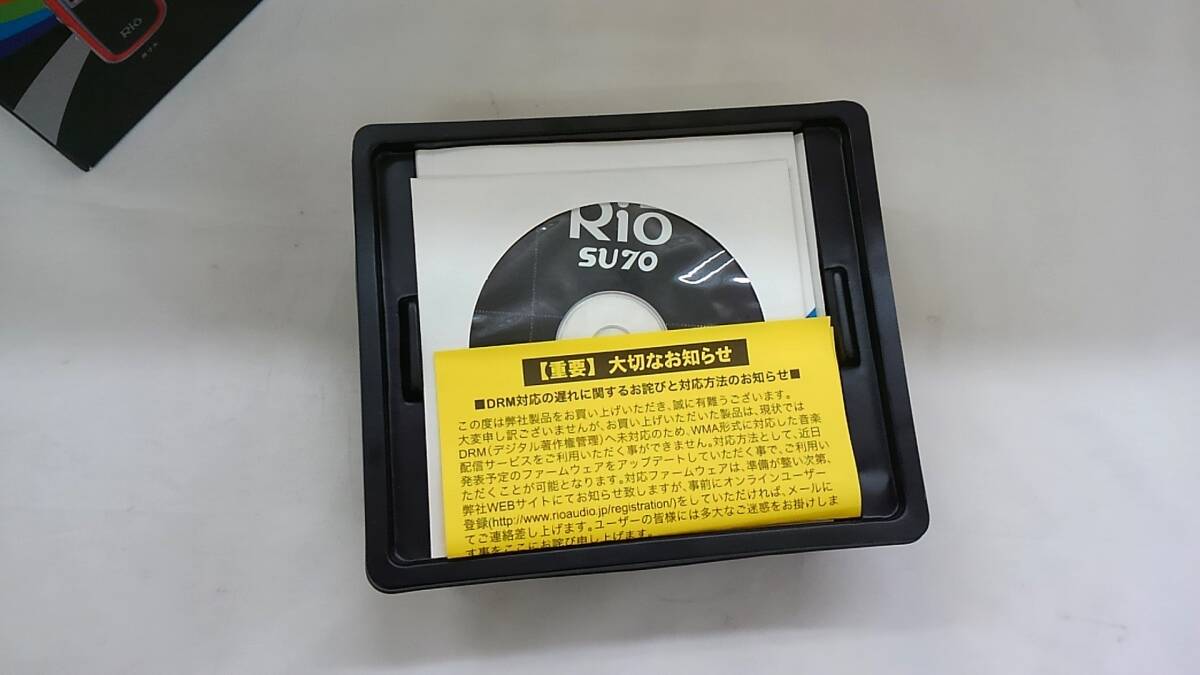 【丸-474】(KK)Rio JAPAN デジタルオーディオプレーヤー Su70 ネイビー 通電確認(rèn)のみ(HN)