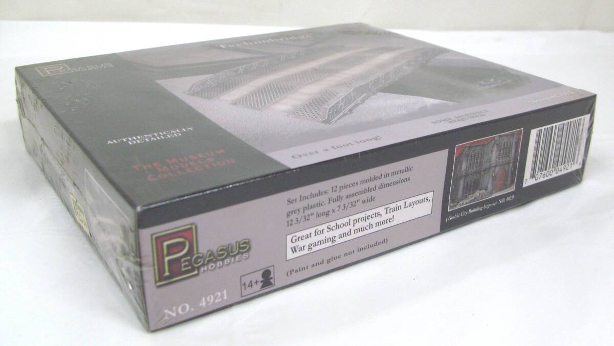 【丸-368】未組立品?未涂裝品/PEGASUS HOBBUES/ペガサスホビーズ　NO.4921/テクノブリッジ28mm/博物館模型コレクション/內(nèi)袋未開封品(TK)