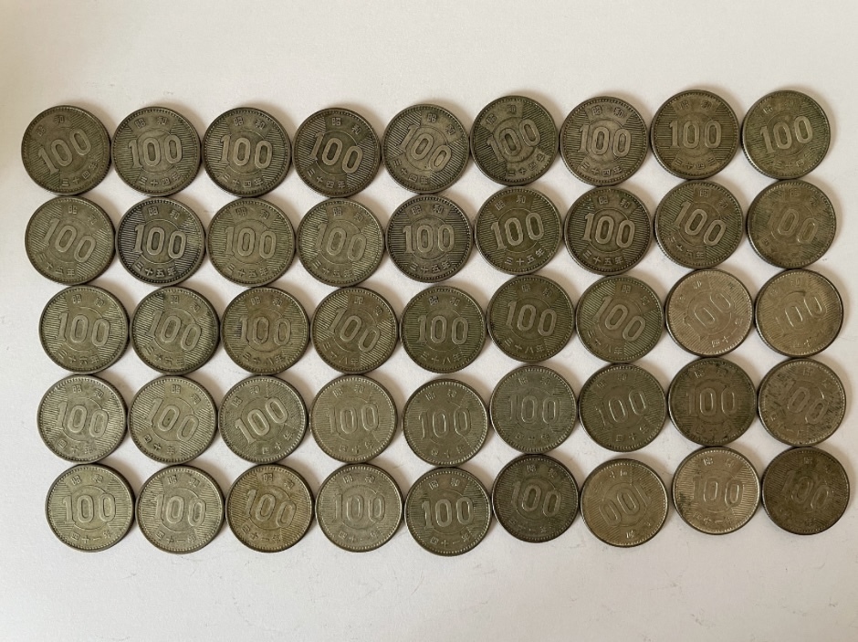 古銭 旧100円銀貨 45枚 昭和 100円銀貨 稲100円 100円硬貨 日本 古銭 旧100円銀貨 45枚 昭和 100円銀貨 稲100円 100円硬貨 日本