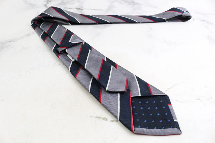 ビームスハート ブランド ネクタイ ストライプ柄 シルク PO メンズ グレー BEAMS HEART