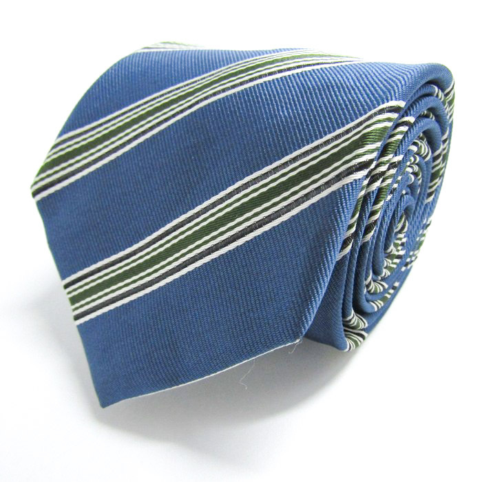 シンプルフレーズクラバット ブランド ネクタイ ストライプ柄 PO メンズ ブルー SIMPLE PHRASE CRAVAT