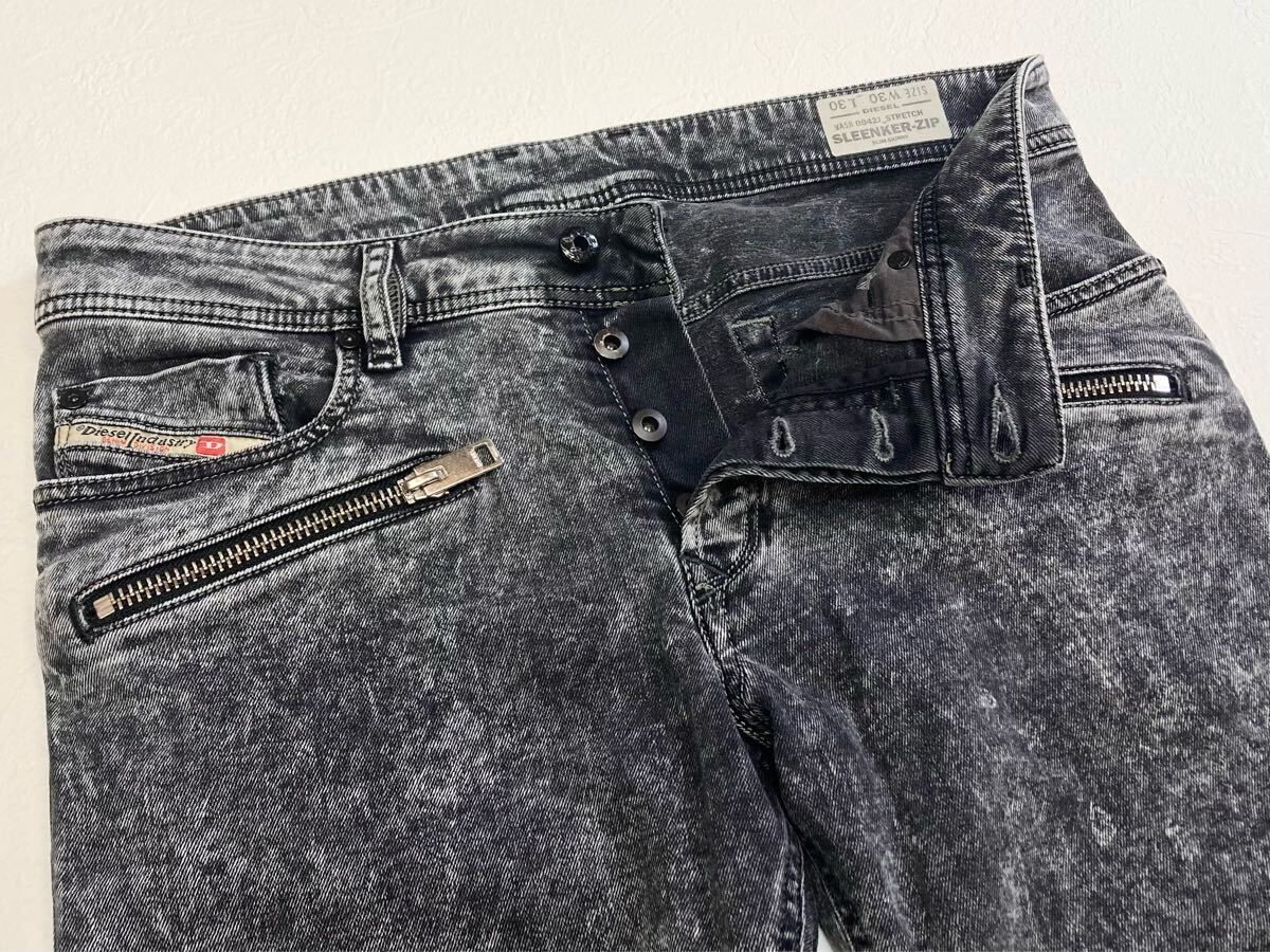 未使用級!¥38,500【DIESEL】ディーゼル「SLEENKER-ZIP WASH 未使用級!¥38,500【DIESEL】ディーゼル「SLEENKER-ZIP WASH