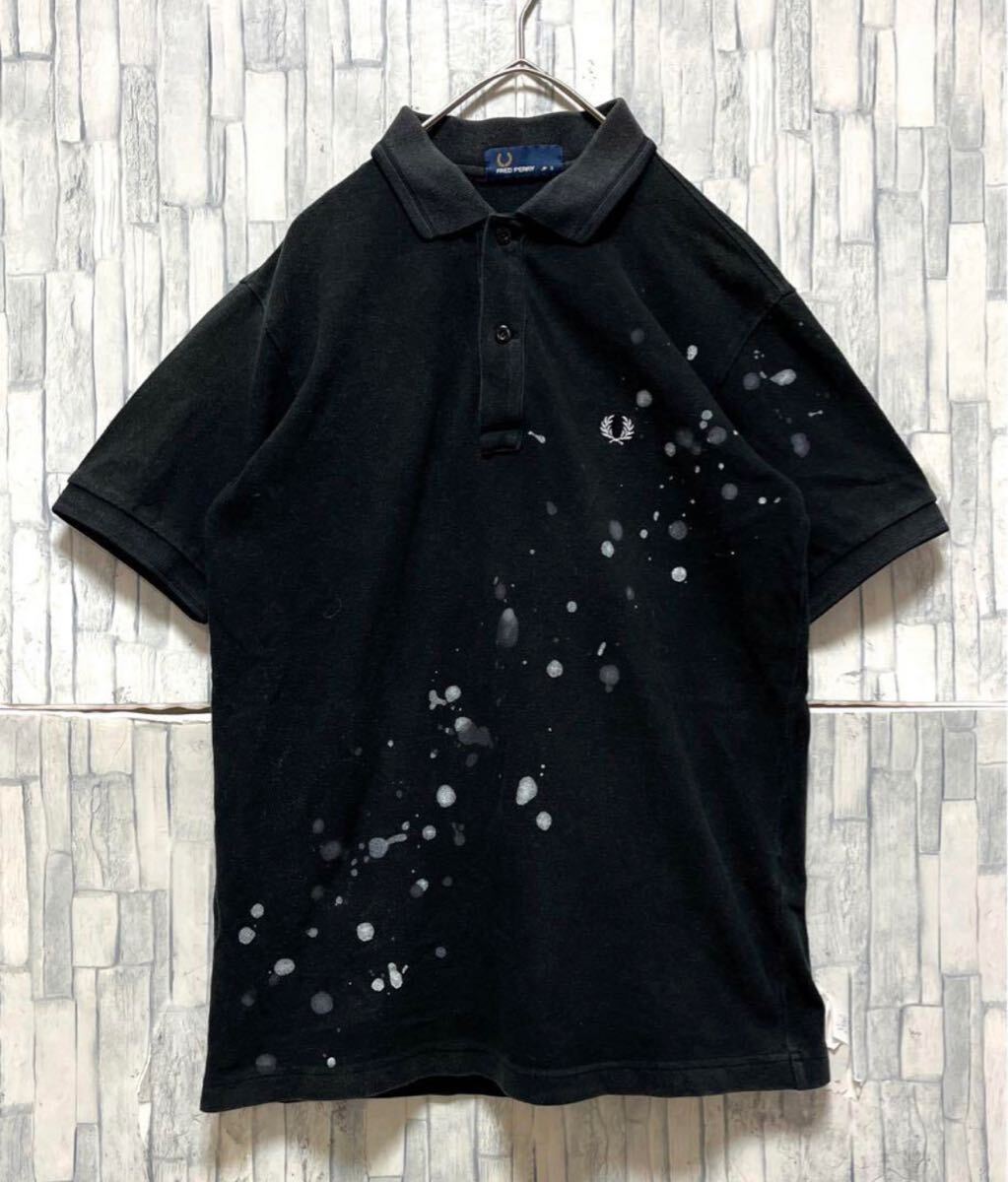FRED PERRY フレッドペリー ワンポイントロゴ 刺繍 ポロシャツ S FRED PERRY フレッドペリー ワンポイントロゴ 刺繍 ポロシャツ S