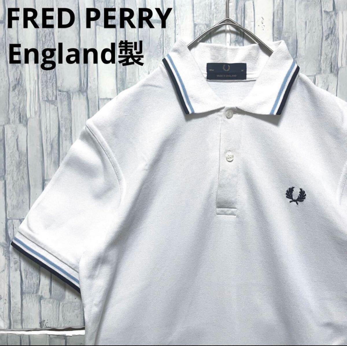 FRED PERRY フレッドペリー ワンポイントロゴ 刺繍 ポロシャツ M FRED PERRY フレッドペリー ワンポイントロゴ 刺繍 ポロシャツ M