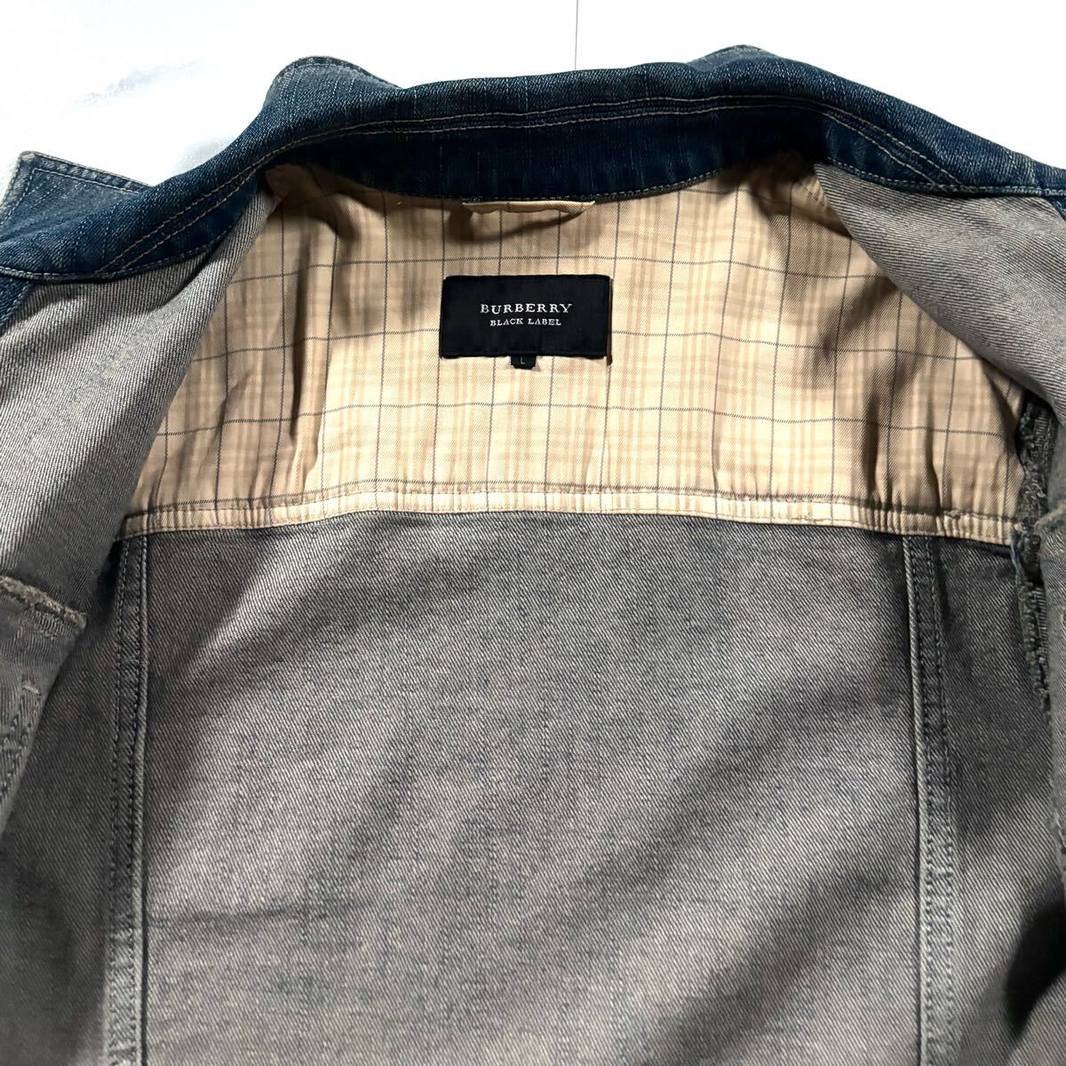 極美品/Lサイズ○バーバリーブラックレーベル デニムジャケット 極美品/Lサイズ○バーバリーブラックレーベル デニムジャケット